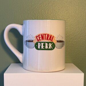 Central Perk White Coffee Mug with Green Interior FRIENDS TV Show / 14 oz Cup